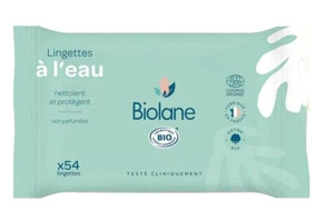 Biolane Organic Water Based Wipes 54 Yaprak Islak Mendil