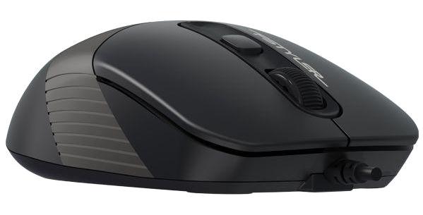 A4tech FM10 Ergonomik Kablosuz Siyah Gri Optik Mouse