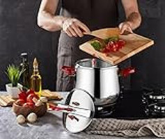 Kahramanlar Güveç Düdüklü Kapak İndüksiyon Tabanlı 14 lt Düdüklü Tencere Siyah