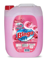 Bingo Soft Gülpembe 50 Yıkama Yumuşatıcı 6x5 lt
