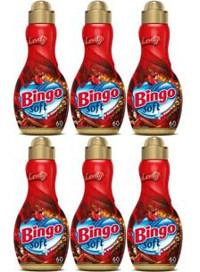 Bingo Soft Konsantre Lovely 60 Yıkama Yumuşatıcı 6x1.44 lt