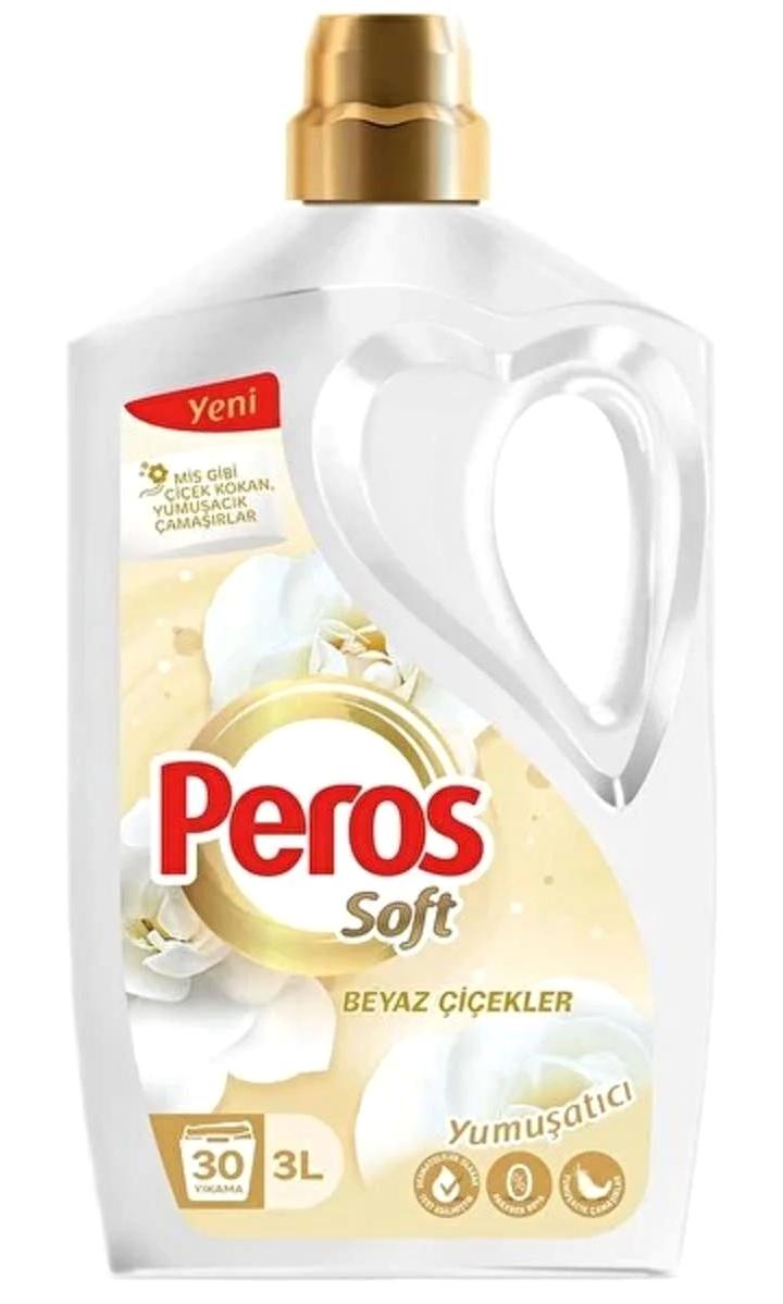 Peros Beyaz Çiçekler Sensitive Çiçek 30 Yıkama Yumuşatıcı 3 lt