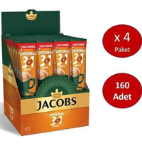 Jacobs 3ü1 Arada Paket Granül Kahve 160 Adet