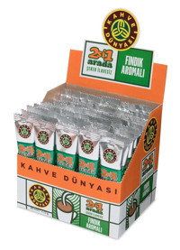 Kahve Dünyası 2si1 Arada Fındık Aromalı Paket Granül Kahve 40x12 gr