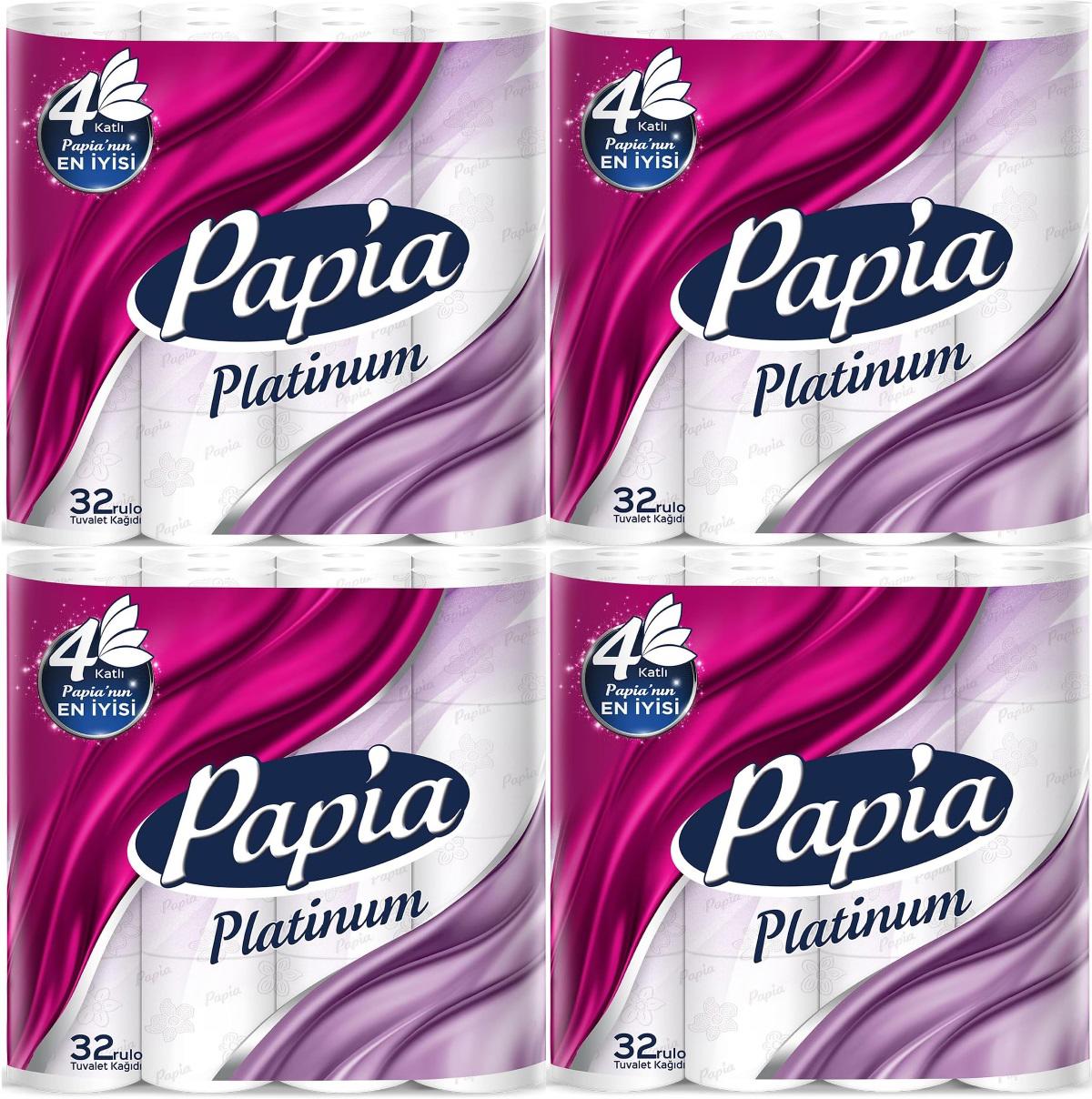 Papia Platinum 4 Katlı 128'li Tuvalet Kağıdı