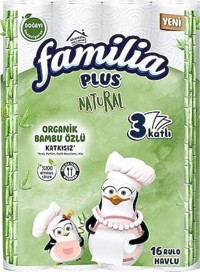 Familia Natural 3 Katlı 2x16'lı Rulo Kağıt Havlu