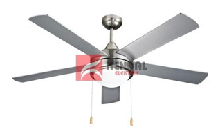Global KCF288 Işıklı Metal 5 Kanatlı Gri Tavan Vantilatörü
