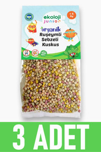 Ekoloji Market Organik Ruşeymli Sebzeli Kuskus Makarna 3x250 gr