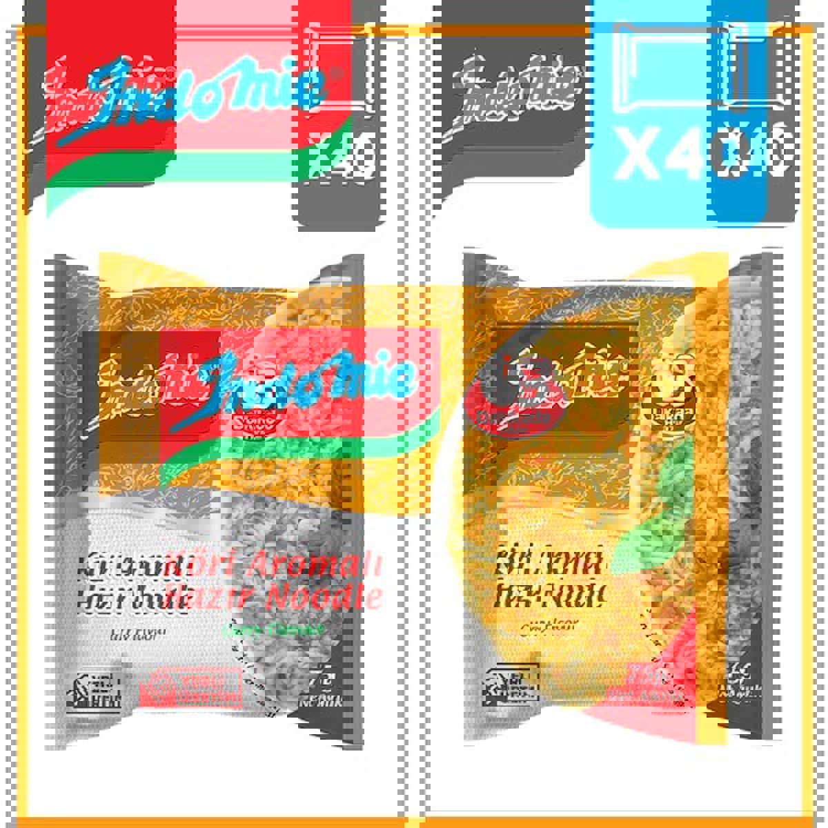 Indomie Köri Aromalı Hazır Noodle Makarna 40x75 gr