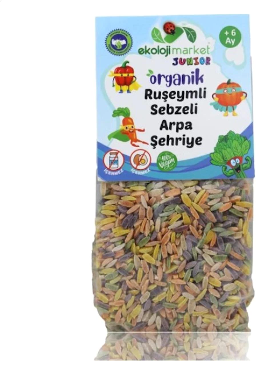 Ekoloji Market Organik Ruşeymli Sebzeli Arpa Şehriye Makarna 250 gr