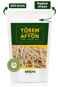 Gülçehre Meşhur Afyonkarahisar Bol Yumurtalı Ev Yapımı Erişte Makarna 500 gr