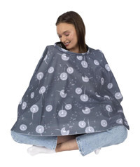 Sevi Bebe Art-6280 Çiçekli Gri Emzirme Önlüğü Örtüsü