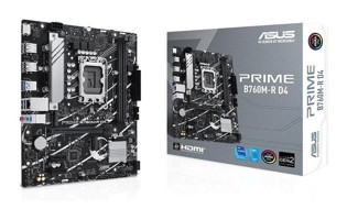 Asus Prime B760M-R B760 LGA 1700 Soket DDR4 5333 MHz PCIe 4.1 Overclock Micro ATX Intel Uyumlu Anakart
