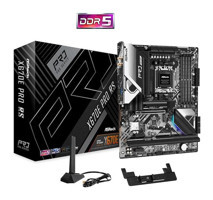 Asrock Pro RS X670E AM5 Soket DDR5 6600 MHz PCIe 4.1 Wi-Fi Overclock ATX AMD Uyumlu Anakart