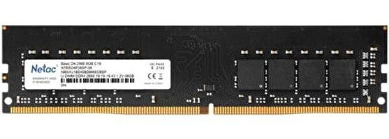 Netac NTBSD4P26SP-08 8 GB DDR4 1x8 2666 MHz Ram