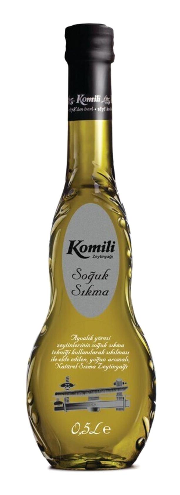 Komili Soğuk Sıkım Cam Sızma Zeytinyağı 2x500 ml