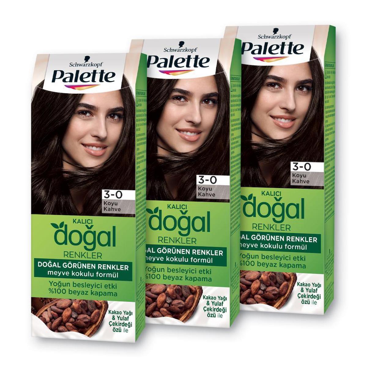 Palette Kalıcı Doğal Koyu Kakao Amonyaksız Krem Saç Boyası 99 ml