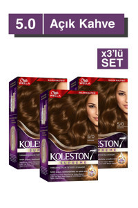 Wella Koleston Supreme 5.0 Açık Kahve Organik Krem Saç Boyası 3x60 ml