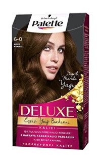Palette Deluxe 6.0 Koyu Kumral Amonyaksız Krem Saç Boyası 3x99 ml