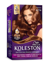 Wella Koleston 6.74 Koyu Kumral Organik Krem Saç Boyası 50 ml