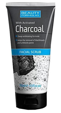 Beauty Formulas Charcoal Facial Scrub Siyah Nokta Karşıtı Jel Paket Yüz Peelingi 150 ml