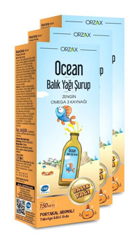 Ocean Portakallı Omega 3 Şurup 3x150 ml 3 Adet