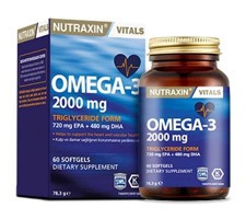 Nutraxin Softgel Omega 3 Kapsül 2000 mg 60 Adet