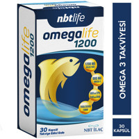 Nbt İlaç Omegalife Omega 3 Kapsül 1200 mg 30 Adet