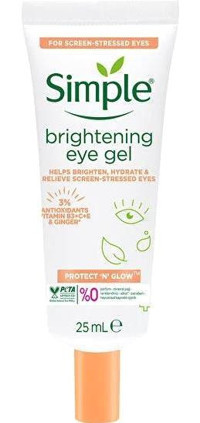 Simple Aydınlatıcı Hassas Ciltler için C Vitaminli Göz Çevresi Jel Tüp 25 ml