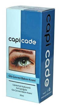 Capicade Lipozomal Hyaluronik Asit Tüm Ciltler için Göz Çevresi Krem Pompalı 30 ml