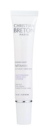 Christian Breton Energy Shot Tüm Ciltler için C Vitaminli Göz Çevresi Krem Tüp 15 ml