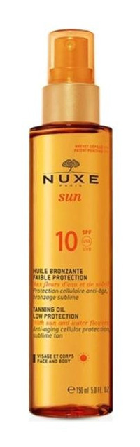 Nuxe Sun Yoğun 10 Faktör Yüz ve Vücut İçin Bronzlaştırıcı Yağ 150 ml