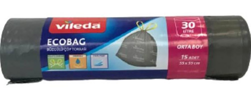 Vileda Orta Boy 55x55 cm 15 Adet Çöp Poşeti