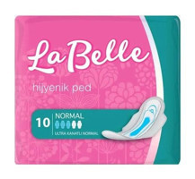 La Belle Ultra Kanatlı İnce 10'lu Hijyenik Ped 2 Adet