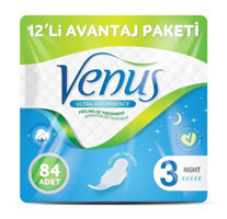 Venüs İnce 7'li Hijyenik Ped 12 Adet