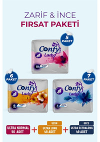 Confy Lady İnce 147'li Hijyenik Ped 18 Adet