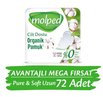 Molped Pure & Soft Organik İnce 36'lı Hijyenik Ped 2 Adet