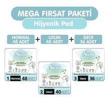 Sleepy Bio Natural Premium Plus Organik İnce Antialerjik 124'lü Hijyenik Ped 3 Adet