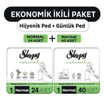 Sleepy Natural Ultra Hassas Organik İnce Antialerjik 32'li Hijyenik Ped 2 Adet