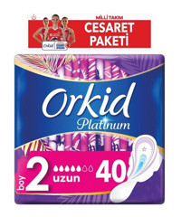 Orkid Platinum Milli Takım Cesaret Paketi İnce 20'li Hijyenik Ped 2 Adet