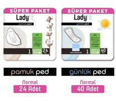 Ladyfit Pamuk İnce 32'li Hijyenik Ped 2 Adet