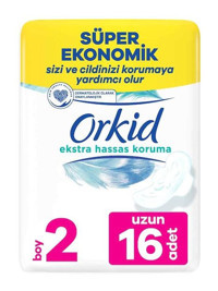 Orkid Extra Hassas İnce 16'lı Hijyenik Ped 1 Adet