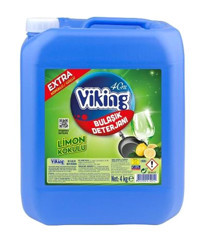 Viking Ekstra Köpük Limon Kokulu Sıvı El Bulaşık Deterjanı 4 kg