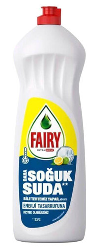 Fairy Soğuk Suda Etkili Limon Kokulu Sıvı El Bulaşık Deterjanı 6x1 lt