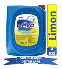 Vevo Limon Kokulu Sıvı El Bulaşık Deterjanı 4 kg