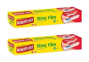 Koroplast 10000 cm Sanayi Tipi Streç Film 2 Adet