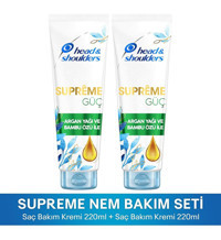 Head & Shoulders Supreme Argan Yağı Bambu Özü Onarıcı Tüm Saçlar İçin Unisex Saç Kremi 2x220 ml