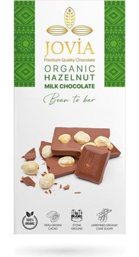 Jovia Organik Fındıklı Sütlü Çikolata 85 gr