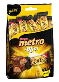 Ülker Metro Mini Sütlü Çikolata 4x102 gr