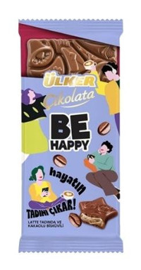 Ülker Be Happy Tablet Latte Sütlü Çikolata 6x90 gr